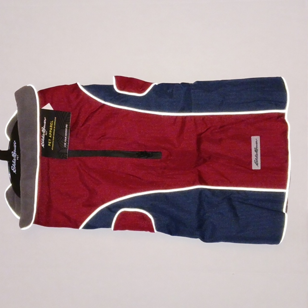 Eddie Bauer dog jacket. Fleece lined Large or X-Large. Dog apparel clothing NWT